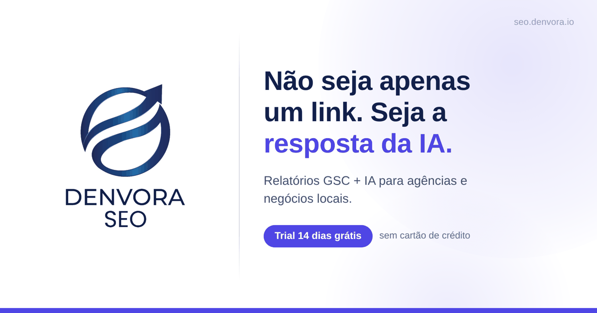 Relatórios Google Search Console para clientes e agências SEO.